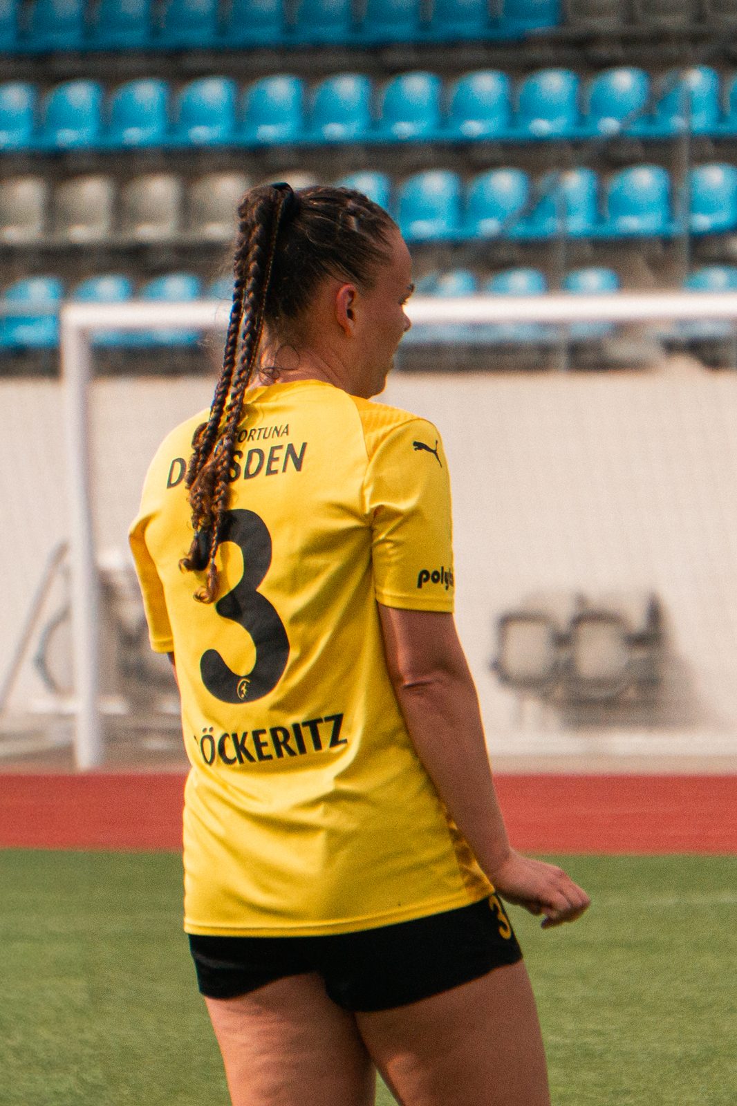 Fortuna Dresden Nr. 3 auf dem Platz
